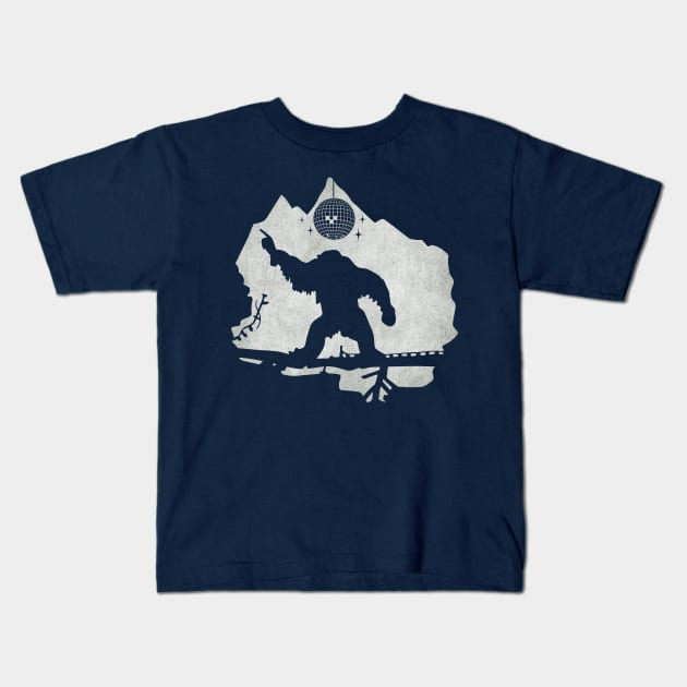 Disco Yeti Kids T-Shirt by tdilport